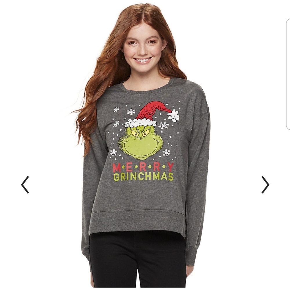 The Grinch Christmas Graphic Sweatshirt (S)